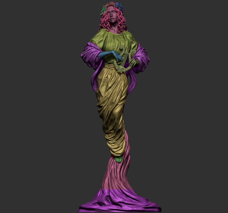 Muse Resin Statue - view 7