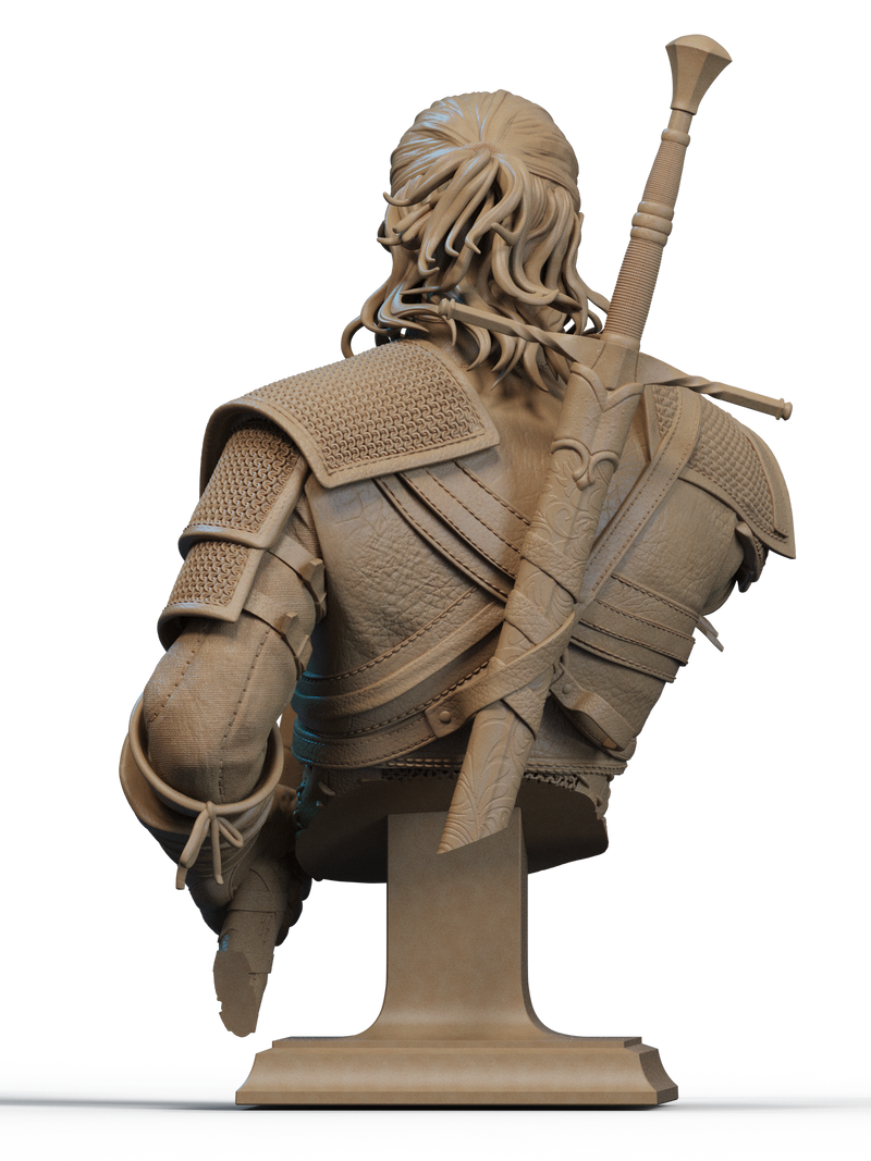 Geralt Resin Bust - view 3