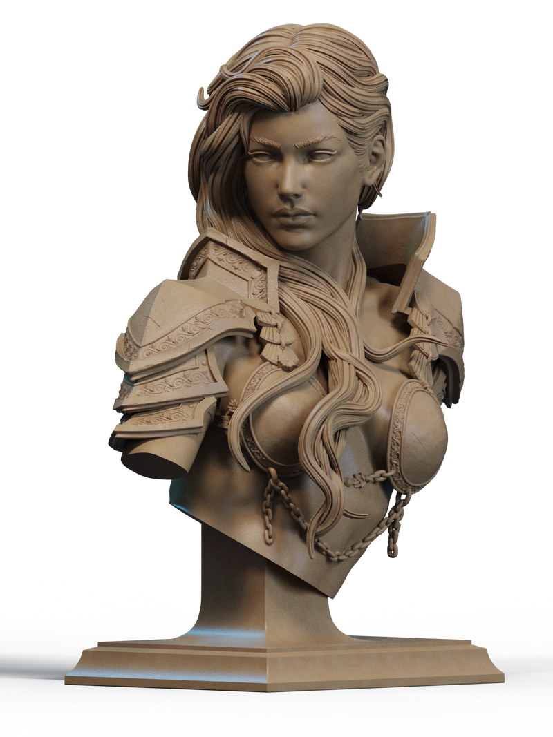 The Ember Queen Resin Bust - view 2
