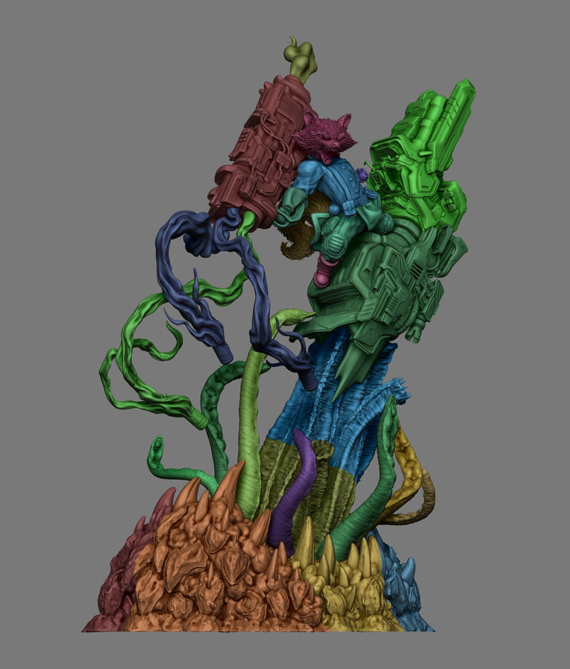Rocket Raccoon Resin Statue - view 8