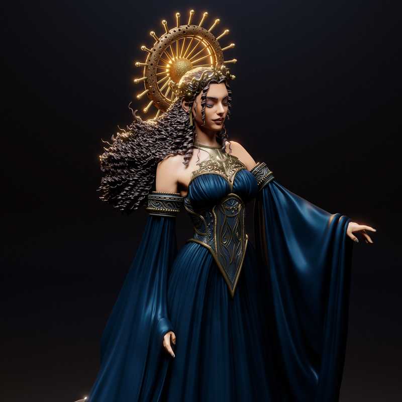 Nyx - Goddess of the Night Resin Statue - view 2
