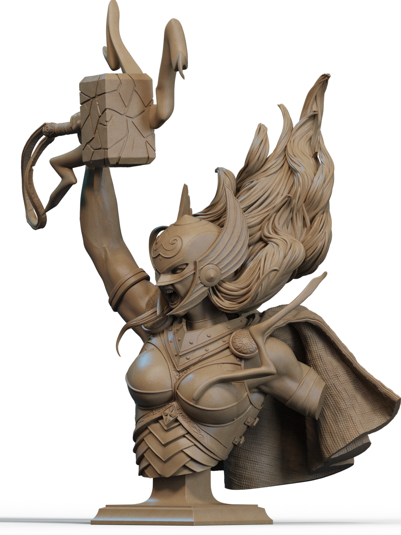 Lady Thor Resin Bust - view 2