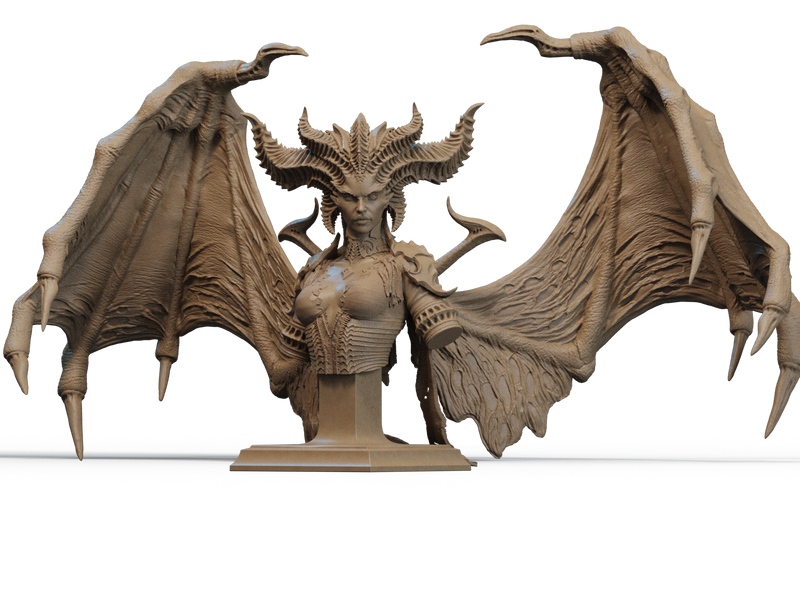Lilith Resin Bust - Design 2 - view 1