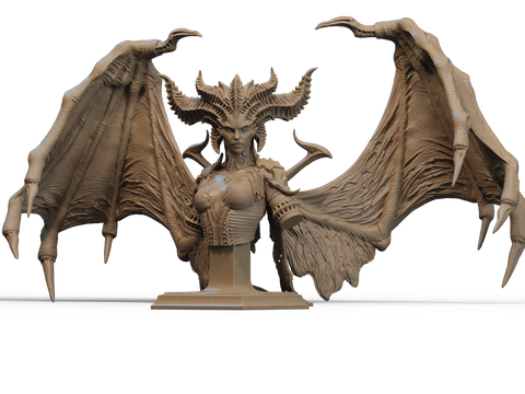 Lilith Resin Bust - Design 2 - view 1