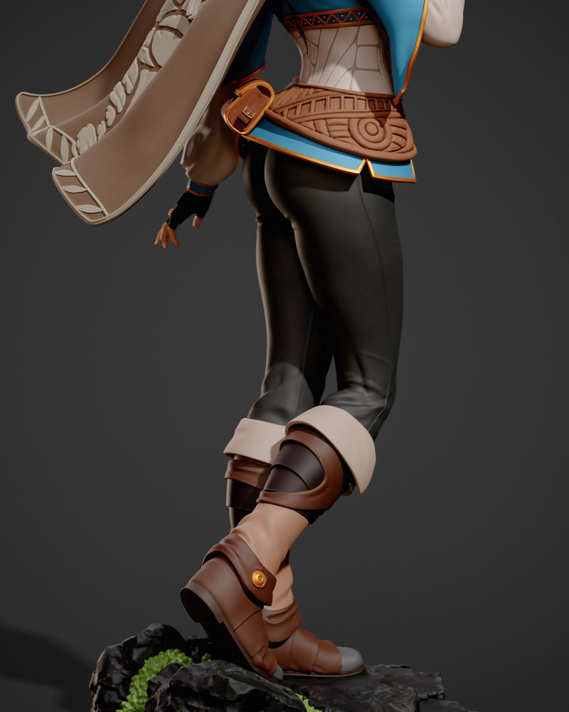 Princess Zelda Resin Statue - view 2