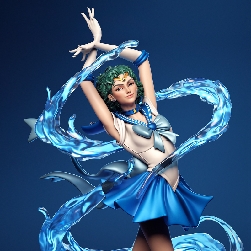 Mercury Resin Statue - view 1