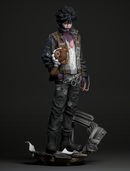 Dabi Resin Statue - view 4