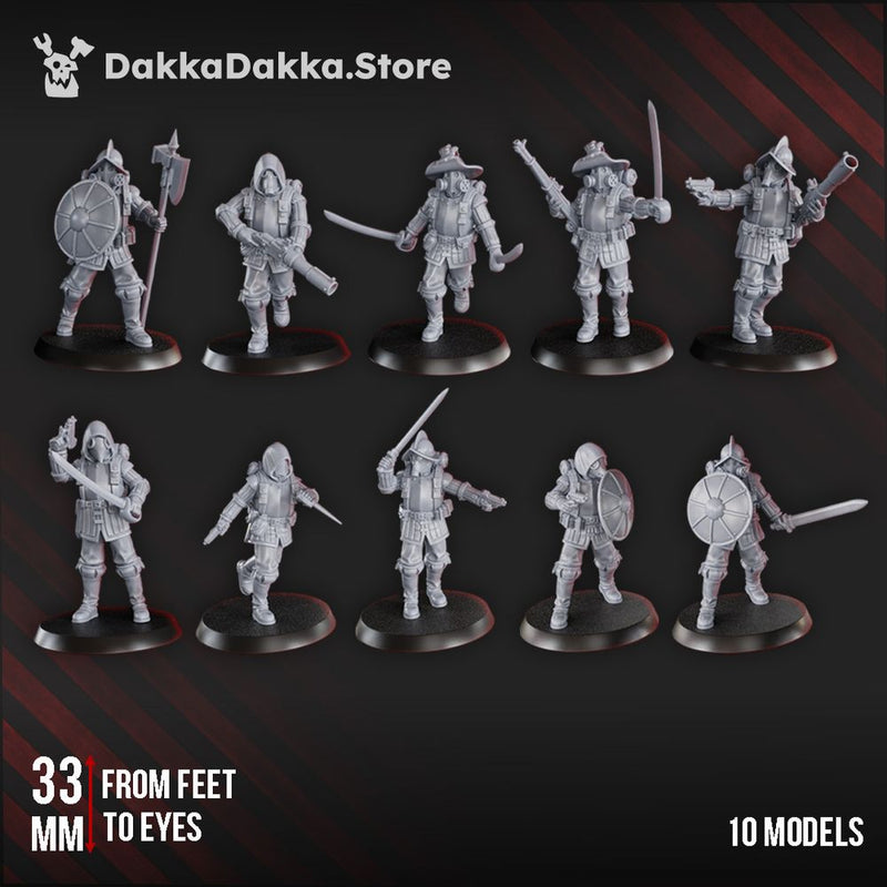Conquistadors (pre-assembled models) x10 by DakkaDakka - image 1