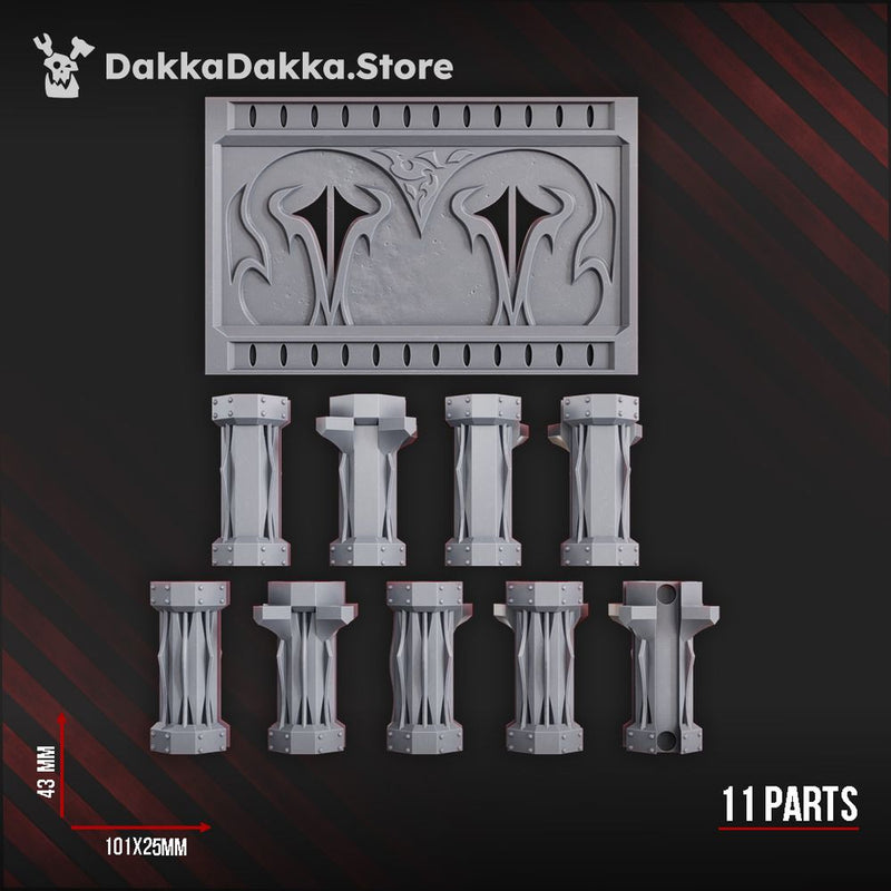 Low Temple Walls (+Columns) (Sinbound Temple) by DakkaDakka - image 3