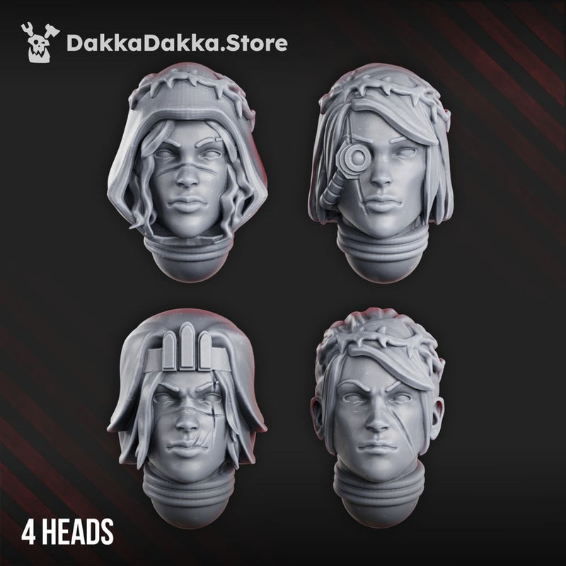 War Sisters Head Bits "Bloody Rose" Set x4 by DakkaDakka - image 3