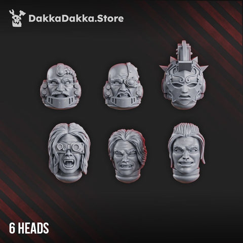 Crimson Wings Hero Heads Set by DakkaDakka - image 1