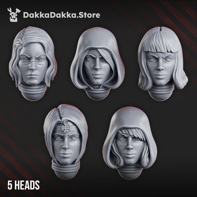 War Sisters Head Bits "Great Martyrs" Set x5 by DakkaDakka - image 3
