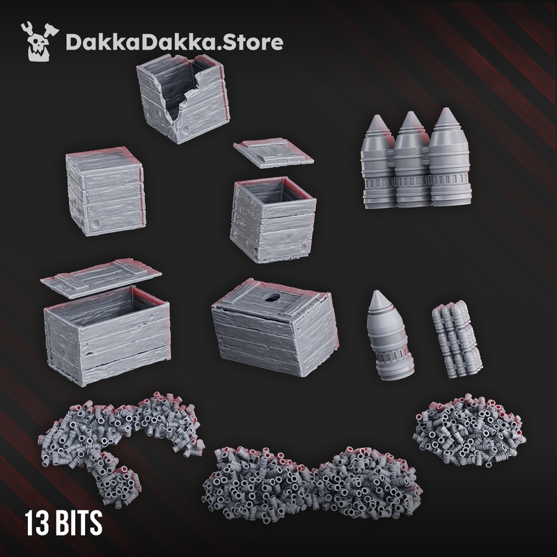 Stuff for terrain: shells, boxes, projectiles by DakkaDakka - image 1
