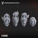 Silver Moon Daughters Fantasy Heads Set x4 by DakkaDakka - image 3