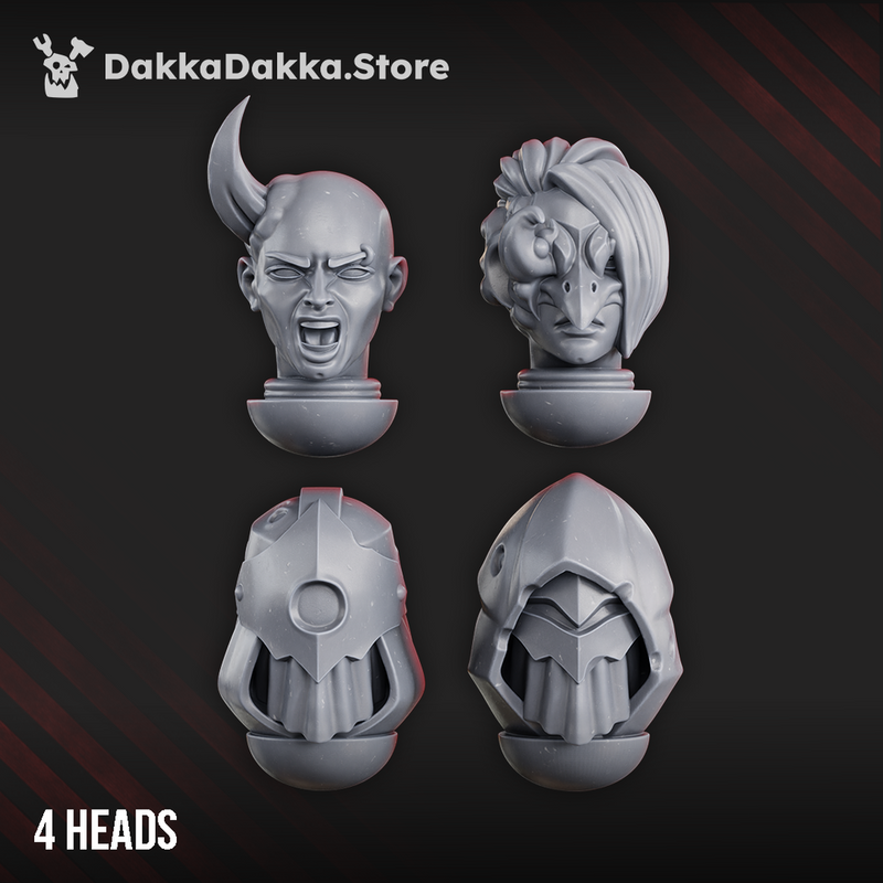 Airborne Witches Heads Set x4 by DakkaDakka - image 3
