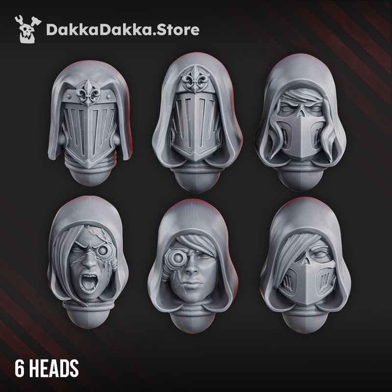 Angels of War & Battle Sisters Heads Set x6 by DakkaDakka - image 3