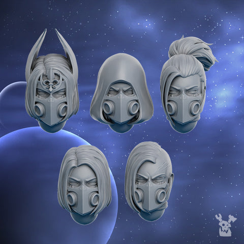 Silver Moon Daughters Heads Set by DakkaDakka - image 1