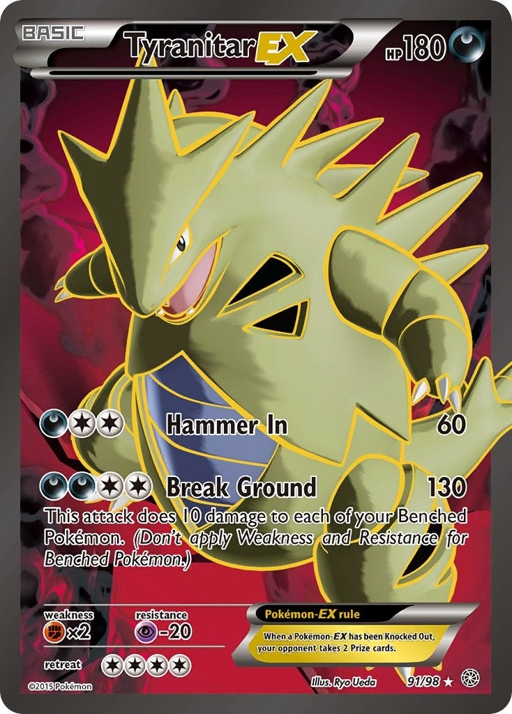 Tyranitar EX 91 Full Art (91/98) [AOR]