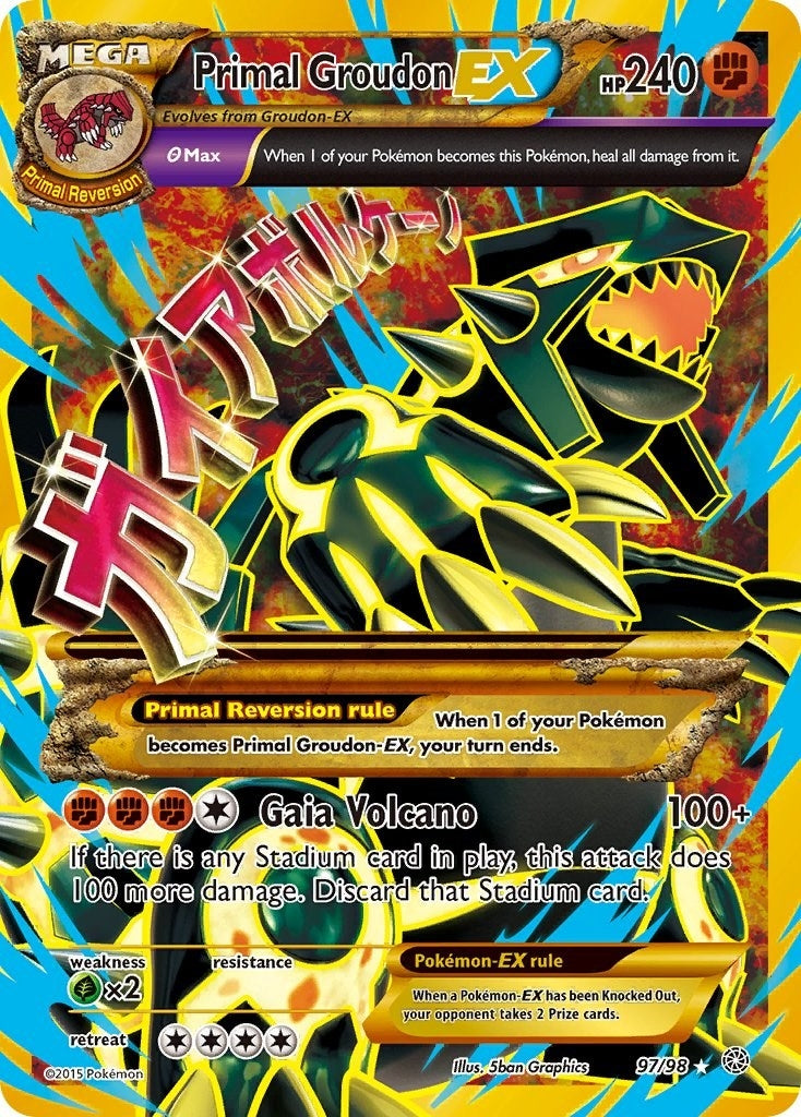 Primal Groudon EX Shiny Full Art (97/98) [AOR]