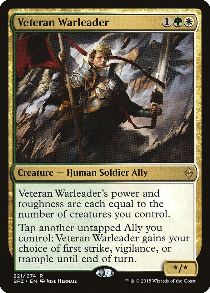 Veteran Warleader (221) [BFZ]