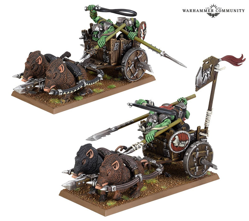 Warhammer Old World: Orc & Goblins - Orc Boar Chariots