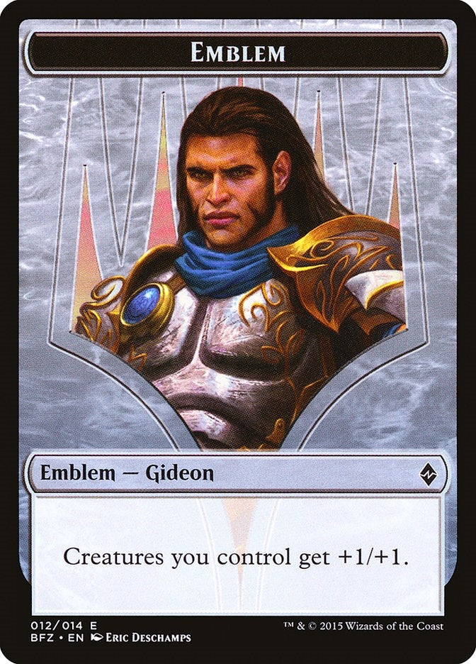 Emblem Gideon Ally of Zendikar (12) [BFZ]