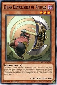 Djinn Demolisher of Rituals (MP15-EN090) [MP15]