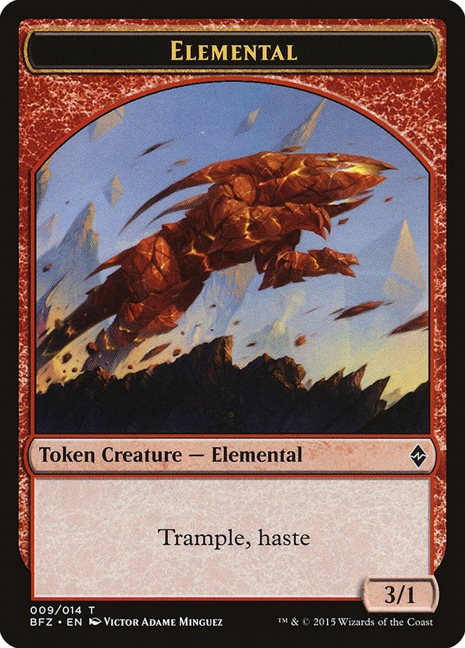 Elemental Token 009 (9) [BFZ]