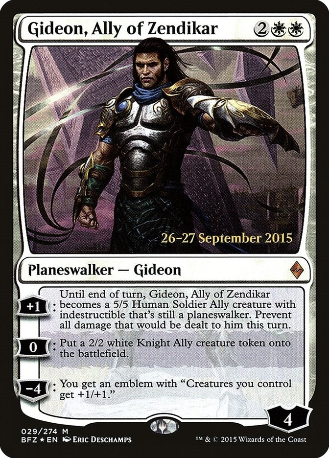 Gideon Ally of Zendikar (29) [PRE]
