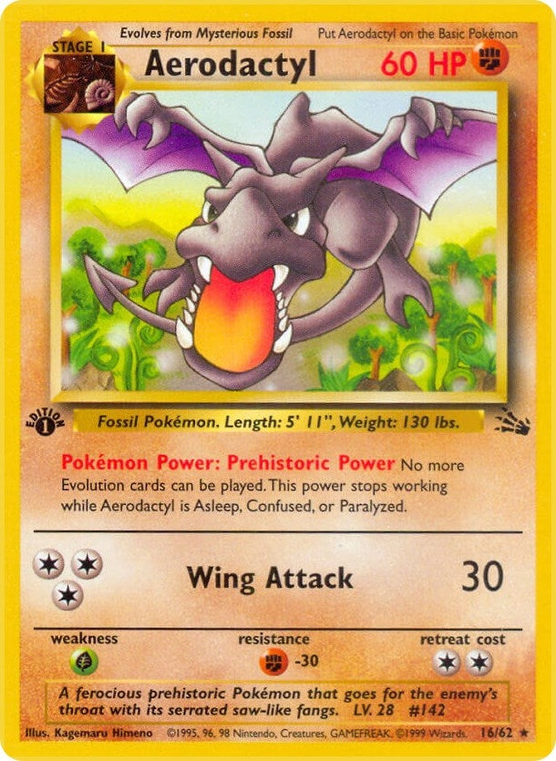 Aerodactyl 16 (16/62) [FO]