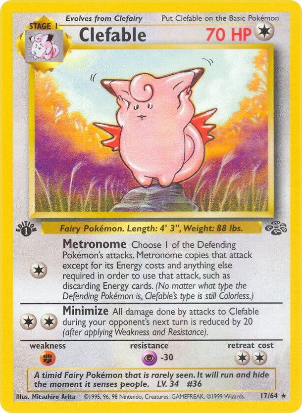 Clefable (17) (17/64) (Jungle)