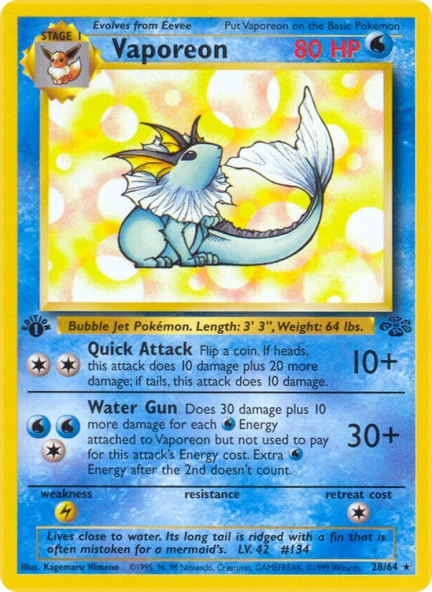 Vaporeon 28 (28/64) [JU]