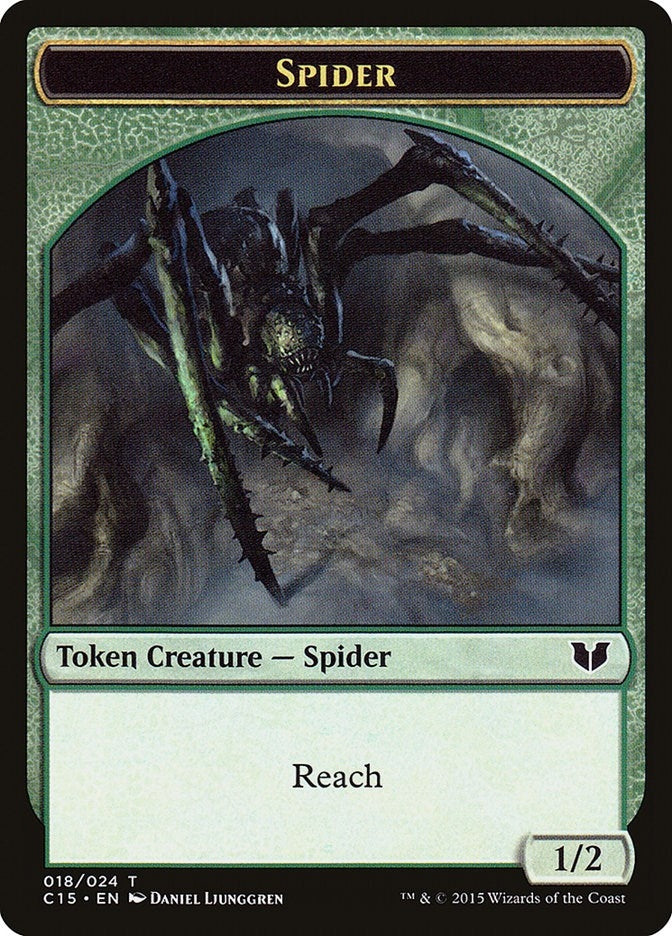 Spider Dragon Double Sided Token (18 // 9) [C15]
