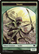 Snake 017 Saproling Double Sided Token (17 // 16) [C15]