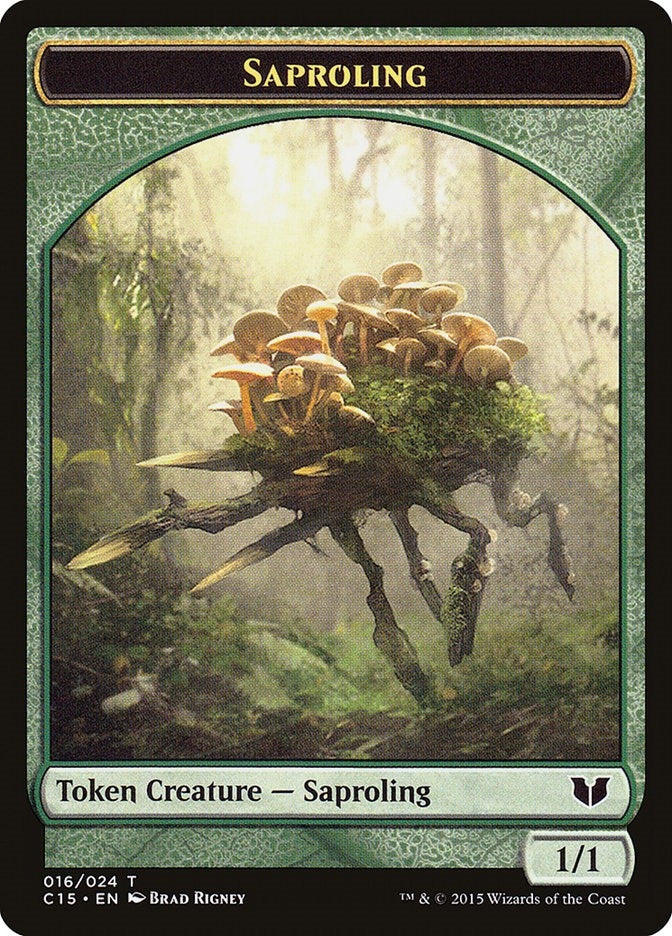 Saproling Spider Double Sided Token (16 // 18) [C15]