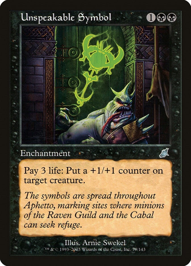 Unspeakable Symbol (79) [SCG]