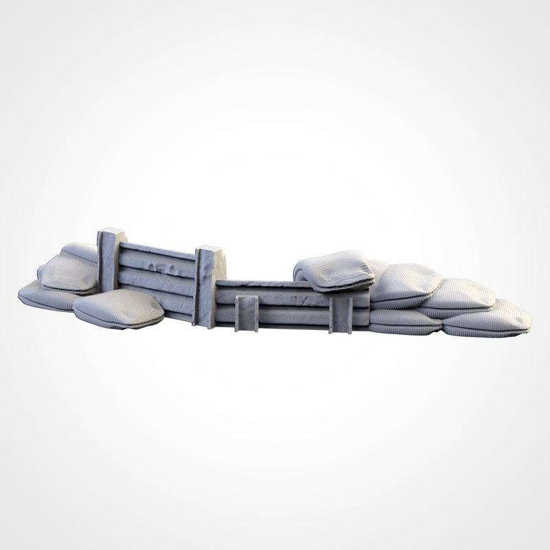Street Barricades 3D printed terrain view 10