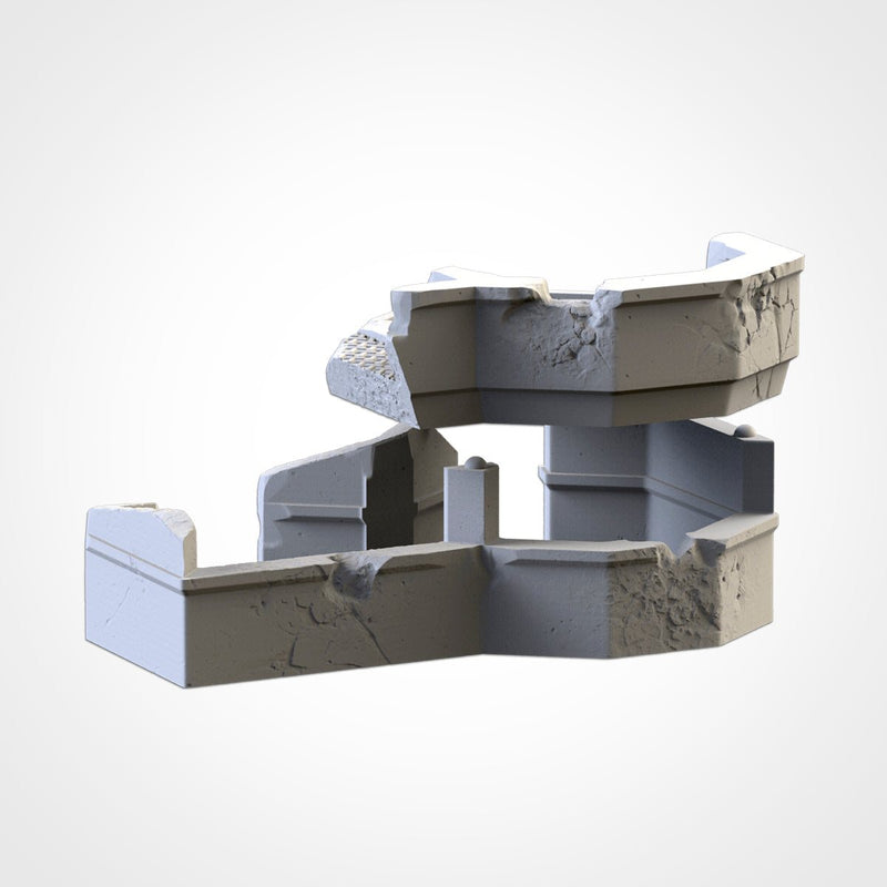 War Bunkers 3D printed terrain view 10