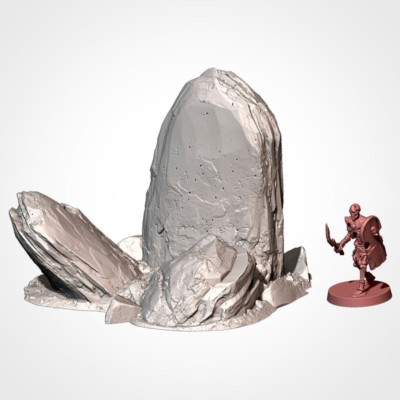 Rocky Scatter Terrain 3D printed terrain view 10