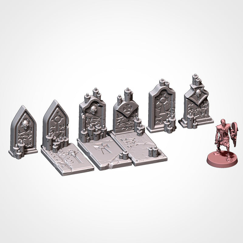 Graveyard 3D printed terrain view 10