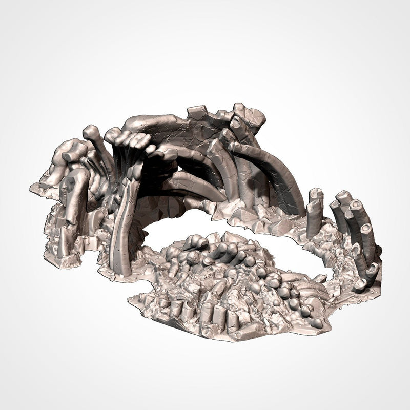 Dead Giant Mammoths 3D printed terrain view 10