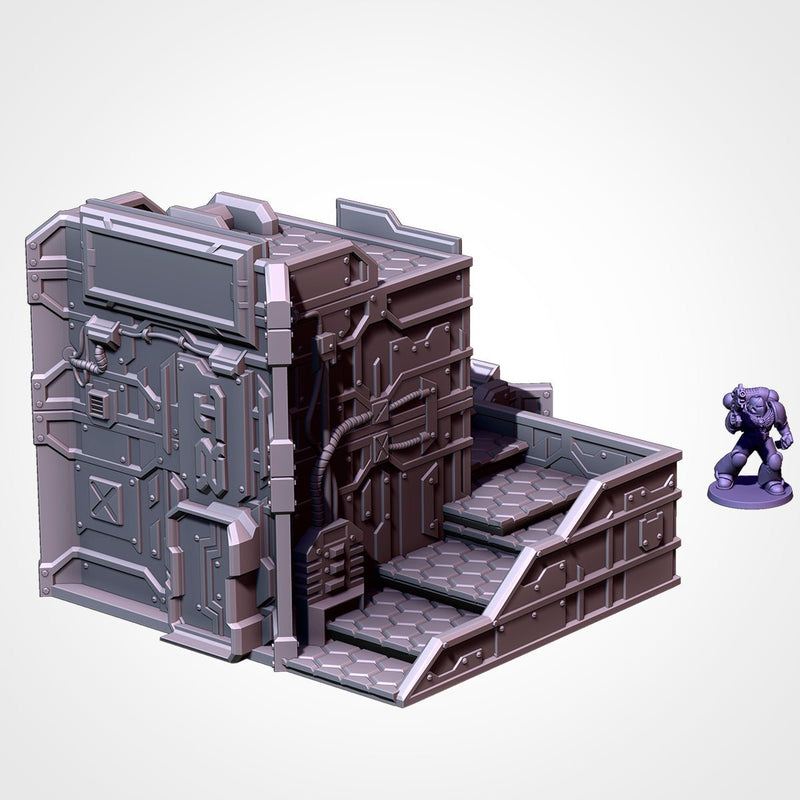 City Sci-Fi 3D printed terrain view 10