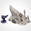 Xenos Crashed Ships 3D printed terrain view 10