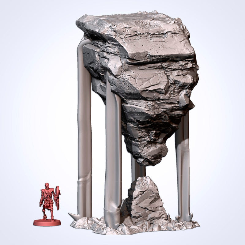 Floating Rocks 3D printed terrain view 10