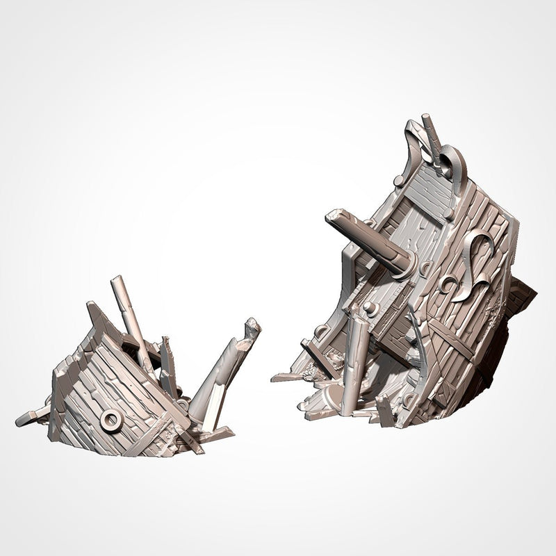 Ships Aground 3D printed terrain view 10
