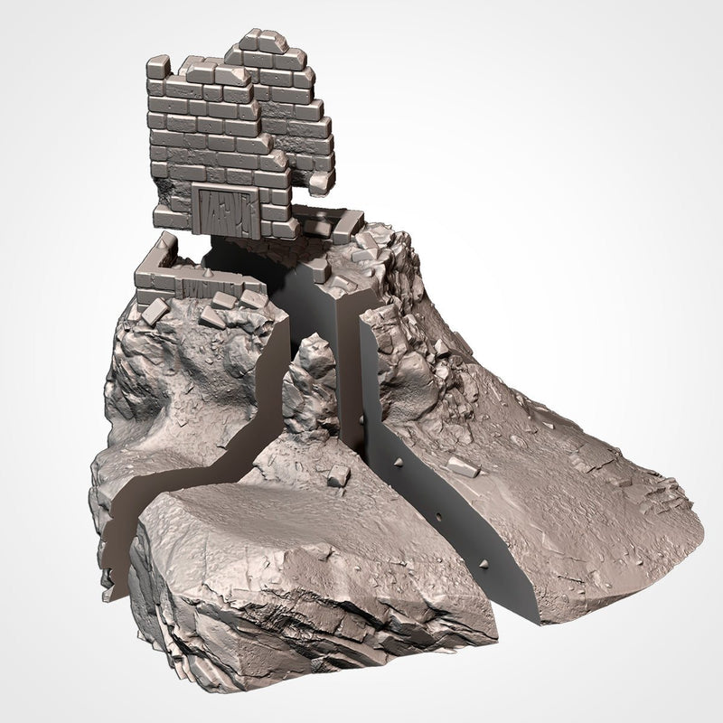 Modern Hills 3D printed terrain view 10