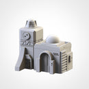Desert Buildings 3D printed terrain view 10