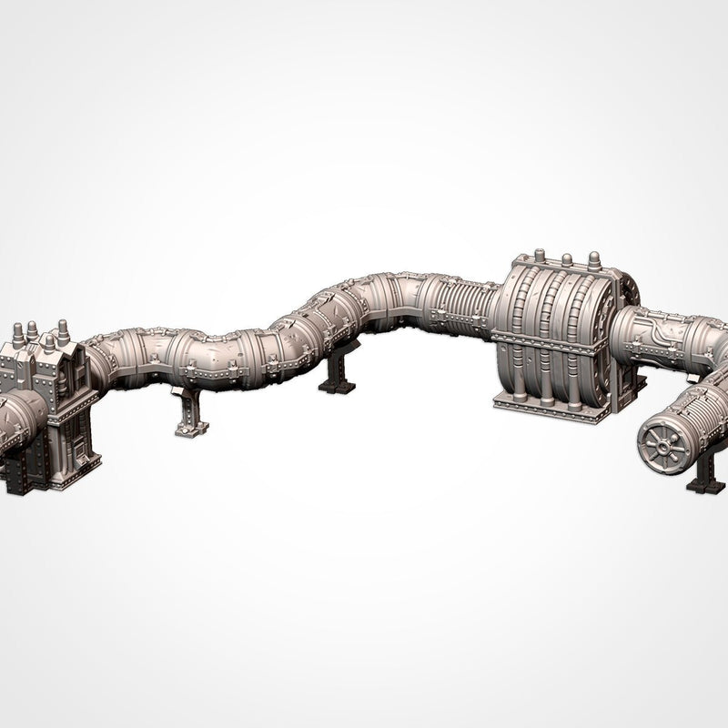 Modular Pipes 3D printed terrain view 10