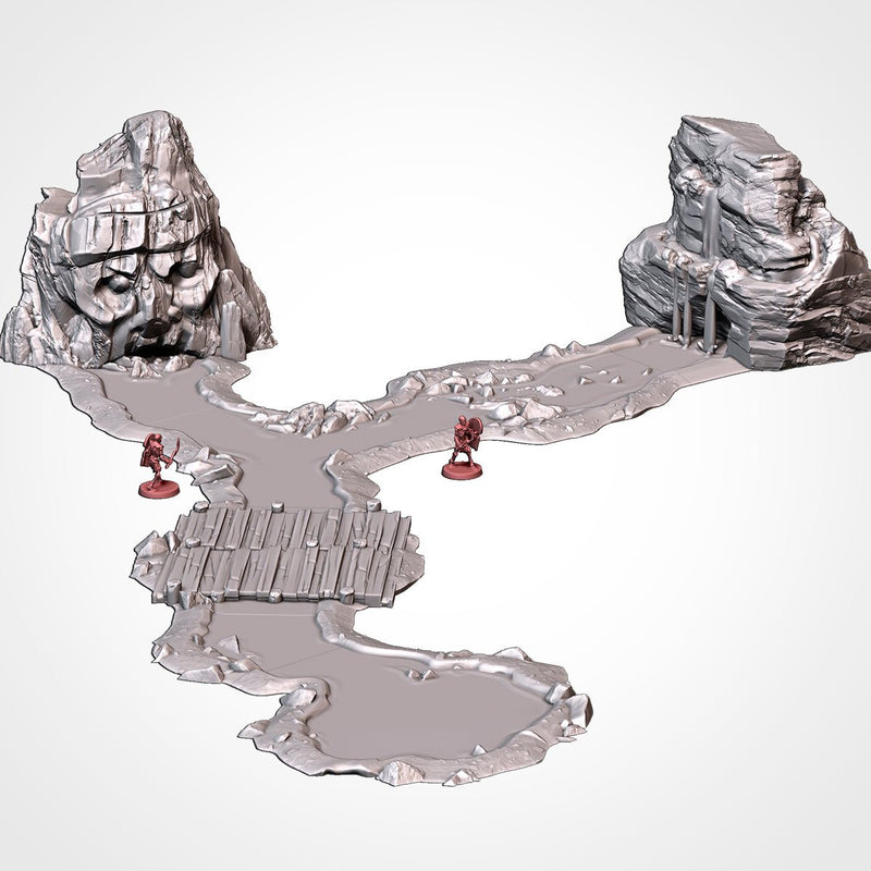 Classic Modular River 3D printed terrain view 10