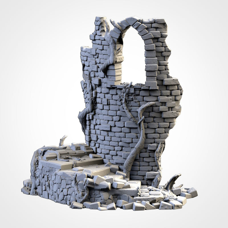 Abandoned City Ruins 3D printed terrain view 10